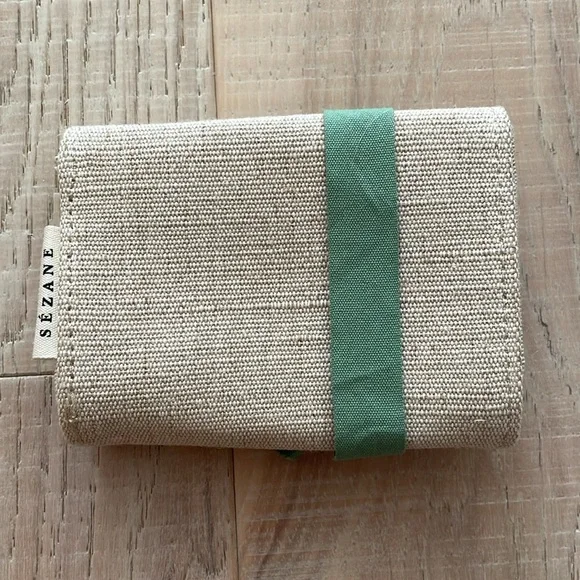 Sezane Cotton blend Wallet. Beige - Picture 6 of 9